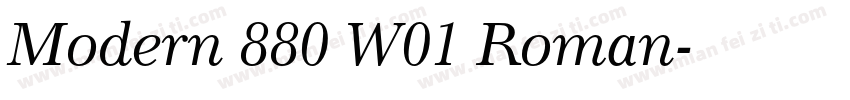 Modern 880 W01 Roman字体转换